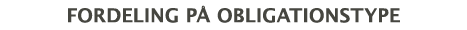 fordeling på obligationstype