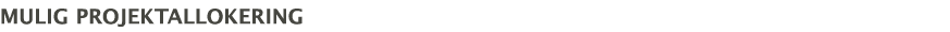 mulig projektallokering