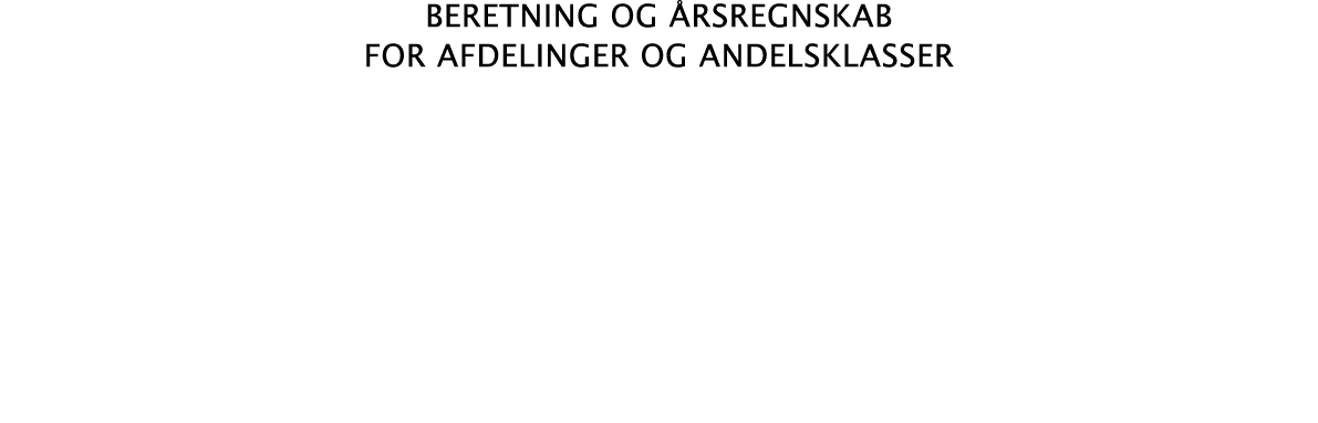 Beretning og årsregnskab for afdelinger og andelsklasser