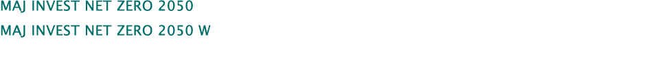  Maj Invest Net Zero 2050 Maj Invest Net Zero 2050 W