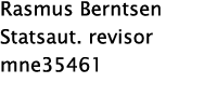 Rasmus Berntsen Statsaut  revisor mne35461