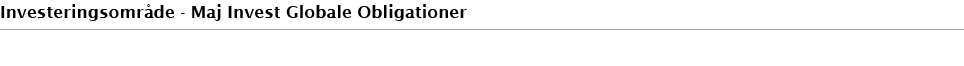 Investeringsomr de Maj Invest Globale Obligationer