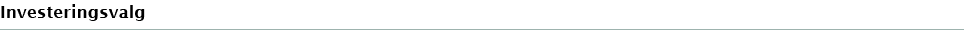 Investeringsvalg