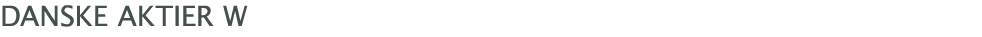  Danske Aktier W
