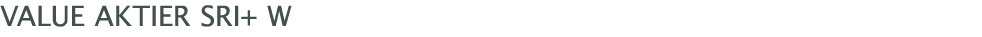  Value Aktier SRI+ W