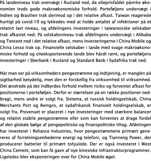 P  landeniveau trak overv gt i Rusland ned, da olieprisfaldet p virke  konomien trods gode makro konomiske forhold  P   