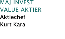 Maj Invest Value Aktier Aktiechef Kurt Kara 