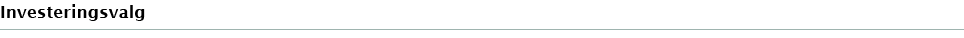 Investeringsvalg