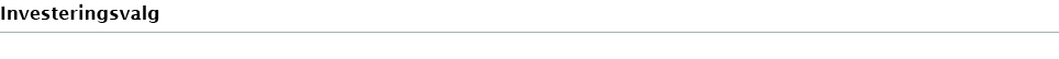 Investeringsvalg