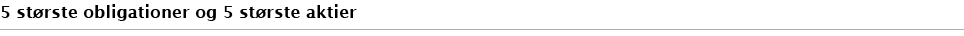 5 st rste obligationer og 5 st rste aktier