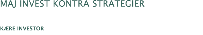 Maj Invest Kontra Strategier K re investor