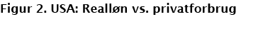 Figur 2. USA: Reall n vs. privatforbrug