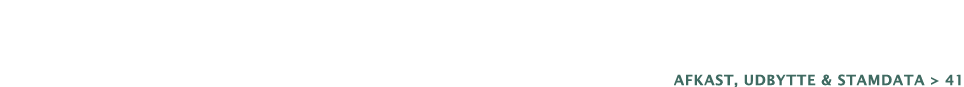 afkast, udbytte & stamdata > 41