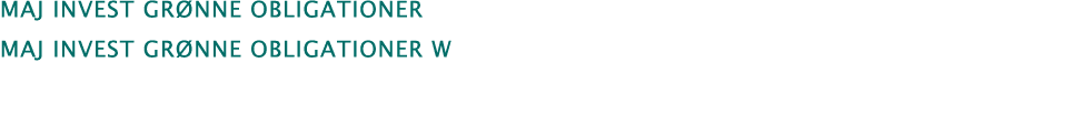  maj invest Grønne obligationer  maj invest Grønne obligationer W