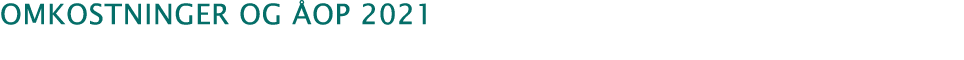  Omkostninger og ÅOP 2021