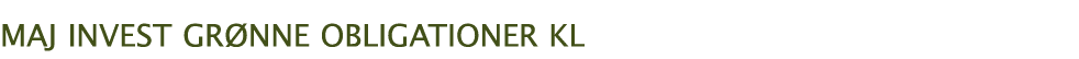 MAJ INVEST grønne OBLIGATIONER KL