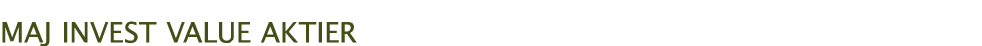 MAJ INVEST Value AKTIER