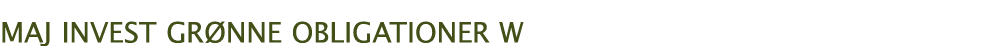 MAJ INVEST Grønne Obligationer W