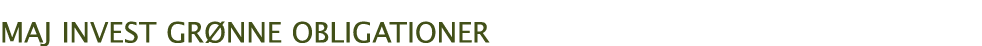 MAJ INVEST Grønne Obligationer