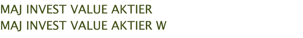  maj invest value aktier maj invest value aktier W