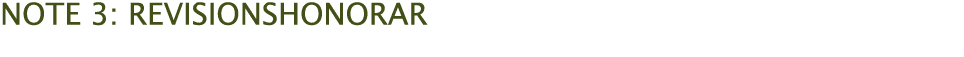  note 3: revisionshonorar