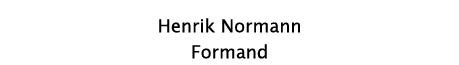 Henrik Normann Formand