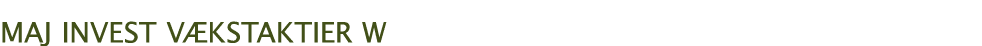 MAJ INVEST VÆKSTAKTIER W