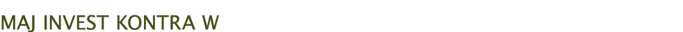 MAJ INVEST Kontra W