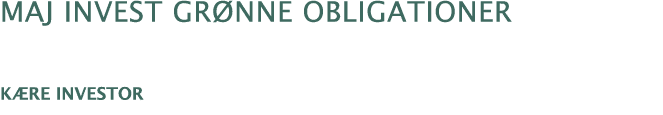 Maj Invest gr nne obligationer K re investor