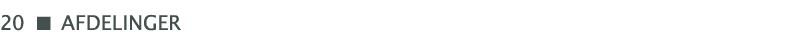  ￼ afdelinger