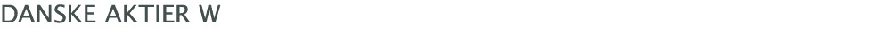 ﻿Danske Aktier W