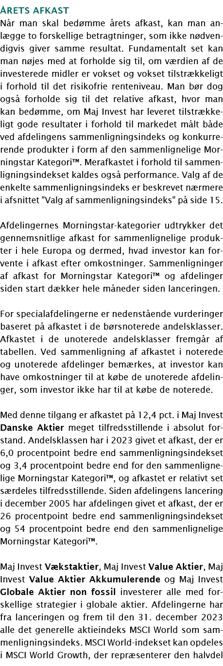 ﻿ RETS AFKAST N r man skal bed mme rets afkast, kan man anl gge to forskellige betragtninger, som ikke n dvendigvis ...