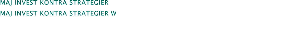 ﻿maj invest kontra Strategier maj invest kontra Strategier W