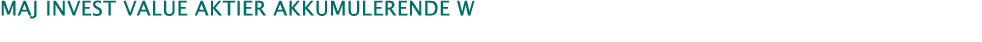 MAJ INVEST Value AKTIER AKKUMULERENDE W