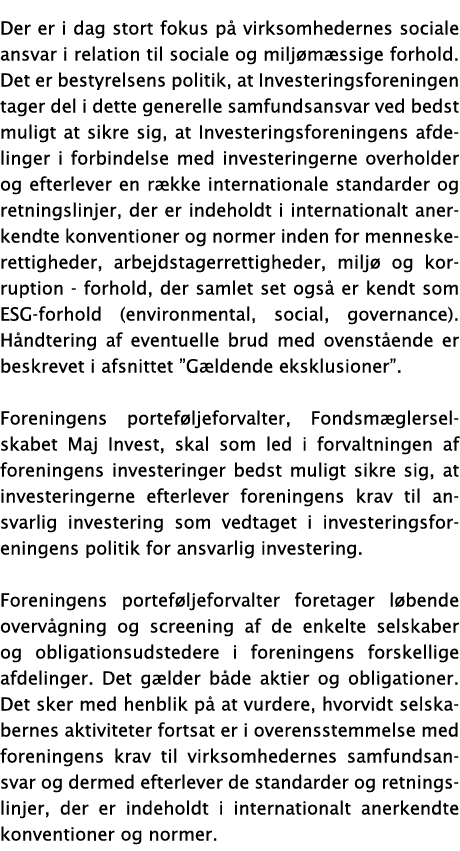 Der er i dag stort fokus p virksomhedernes sociale ansvar i relation til sociale og milj m ssige forhold. Det er bes...