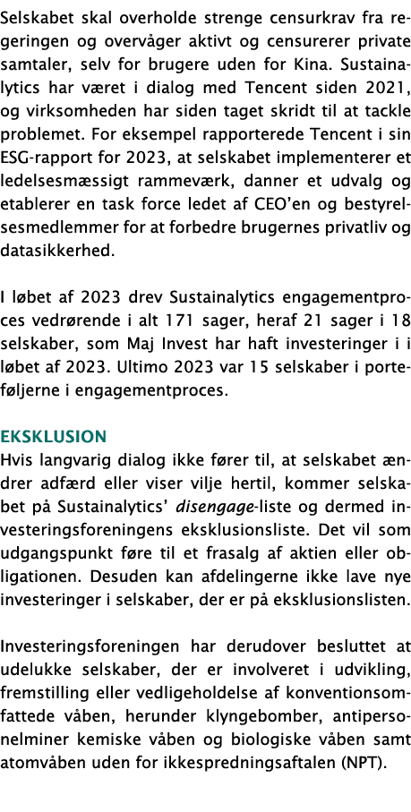 Selskabet skal overholde strenge censurkrav fra regeringen og overv ger aktivt og censurerer private samtaler, selv f...