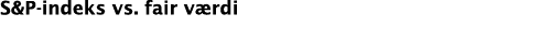 S&P indeks vs. fair v rdi